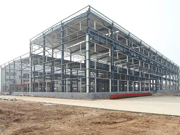工业预制钢结构多层仓库建筑