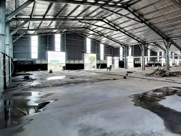 预制钢结构商业仓库/钢金属建筑棚施工