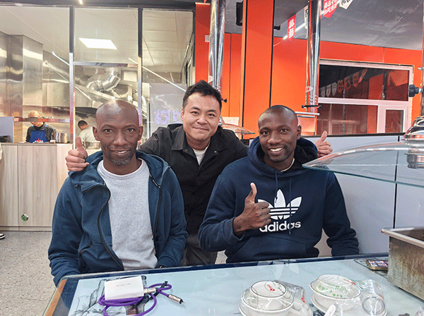 Senegalese client visits