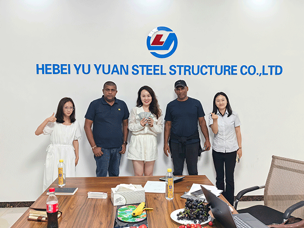 Sri Lanka Client Visited Our Steel Structure Factory For Inspection